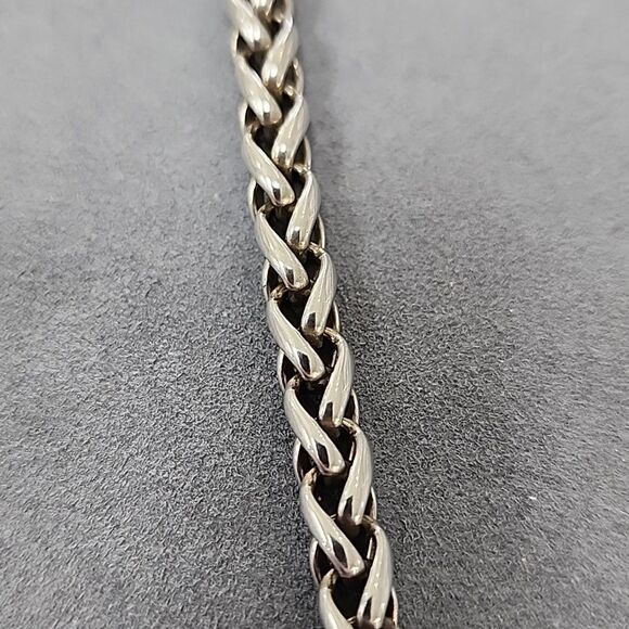 Authentic David Yurman 14K Gold 925 Sterling Silver Wheat 17" Necklace Chain - Picture 3 of 6